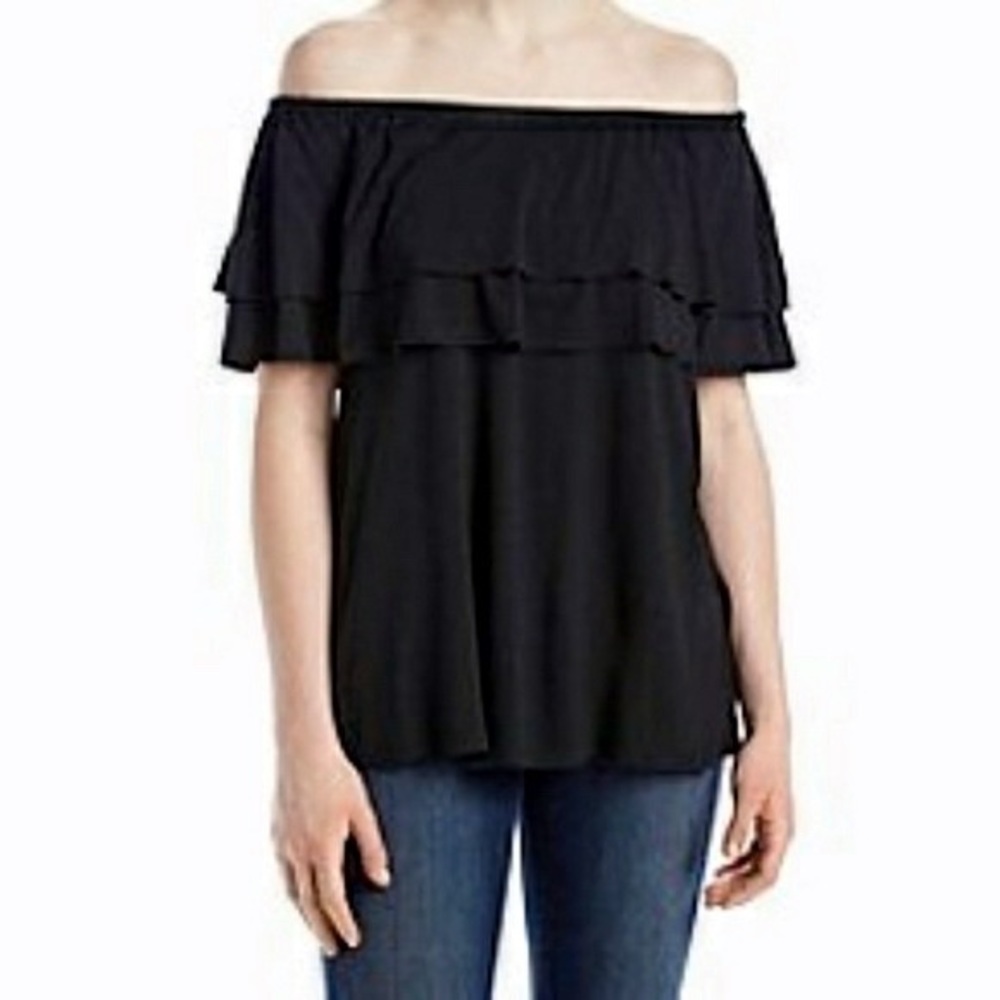 Chelsea & Theodore • Ruffle Top Blouse Size Small